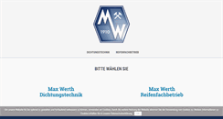 Desktop Screenshot of max-werth.de