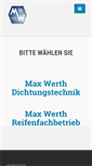 Mobile Screenshot of max-werth.de