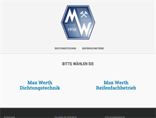 Tablet Screenshot of max-werth.de